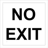CS136 No Exit Sign