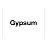 CS199 Gypsum Recycling Sign