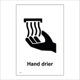 TS131 Hand Drier Black On White