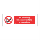 NS146 No Smoking Smoke Detectors In Operation