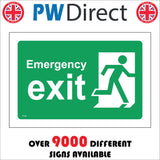 FS393 Emergency Exit Right Running Man