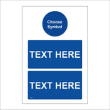 CC580 YourText Words Symbol Blue