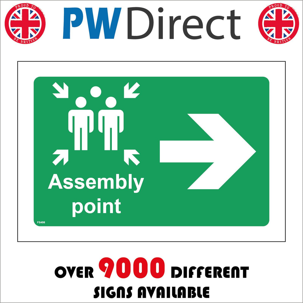 Fire Assembly Point Right Arrow – PWDirect