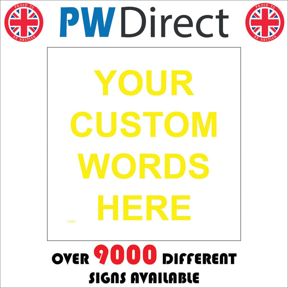 CC203J Yellow Text Words Design Pic Snap Custom Decorate
