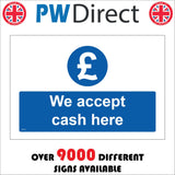 SE172 We Accept Cash Here