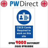 MA950 CSCS Cards Required To Work On This Site