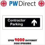 CS701 Contractor Parking Up Arrow Ahead Forward Vehicles Route