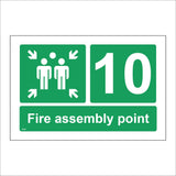 FS557 Fire Assembly Point 10