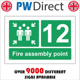 FS559 Fire Assembly Point 12