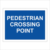 CS043 Pedestrian Crossing Point Sign