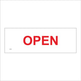 CS368 Open Shop Sign Door Red