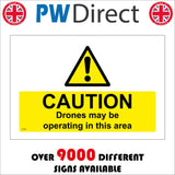 WT365 Caution Drones May Be Operating In This Area