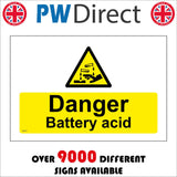 HA314 Danger Battery Acid
