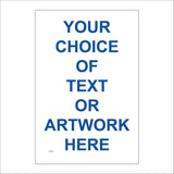 CC103B Your Choice Text Artwork Design Create Image Custom Blue