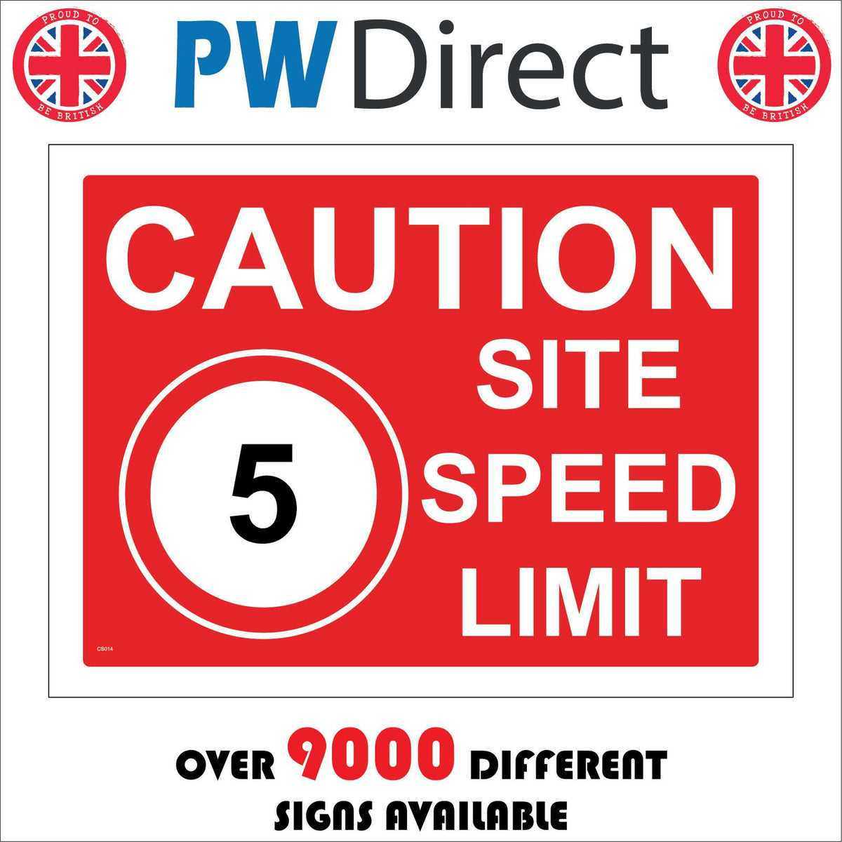 Caution 5 MPH Site Speed Limit Sign with 5 MPH – PWDirect