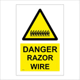 WT350 Danger Razor Wire