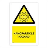 HA288 Nanoparticle Hazard Black On Yellow Background