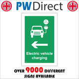 TR819 Electric Vehicle Charging Left Arrow