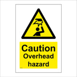 WT454 Caution Overhead Hazard