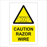 WT344 Caution Razor Wire