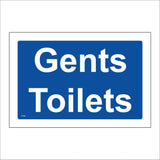 TS090 Gents Toilets White On Blue
