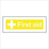 FS368 First Aid White On Yellow