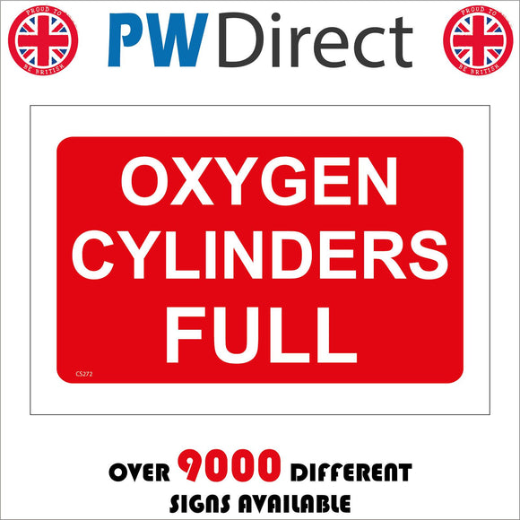 CS272 Oxygen Cylinder Full Sign