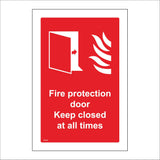 FI416 Fire Protection Door Keep Closed All Times
