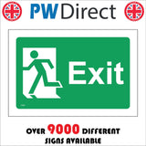 FS390 Exit Left Running Man