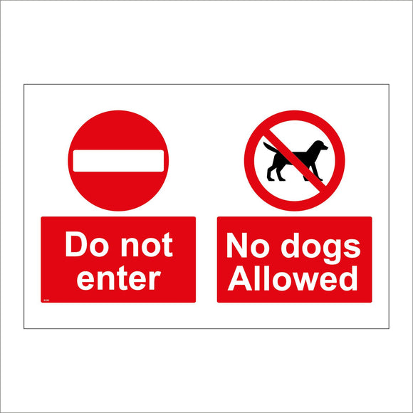 SE160 Do Not Enter No Dogs Allowed