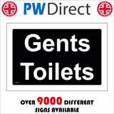 TS091 Gents Toilet White On Black
