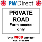 TR930 Private Road Farm Access Only