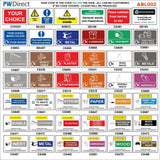 TS149 All Toilets Attended Area Last Cleaned Wallchart