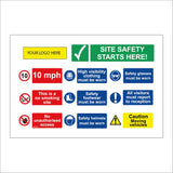 MU358 Your Logo Custom Site Safety Information 10 Mph Vehicles