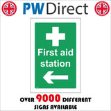FS453 First Aid Station Left Arrow
