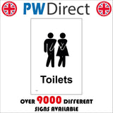TS104 Toilets Urgent Bursting Black On White Male Female