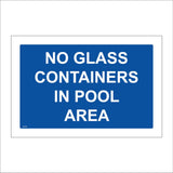 GG155 No Glass Containers In Pool Area
