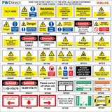 MU375 Danger Scaffolding Incomplete Use Crawl Boards