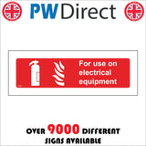 FI325 For Use On Electrical Equipment Fire Extinguisher Information