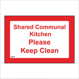 MA920 Shared Communal Kitchen Please Keep Clean