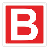 FI350 Letter B Alphabet Listing Shelving Assembly Point