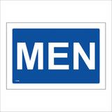 TS096 Men Toilet White On Blue