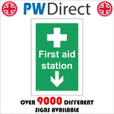 FS456 First Aid Station Down Arrow