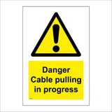 WT514 Danger Cable Pulling In Progress