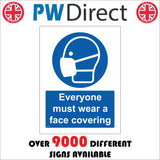 MA930 Everyone Must Wear A Face Covering