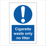 NS135 Cigarettes Only No Litter White On Blue
