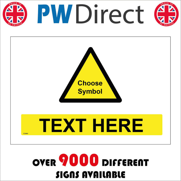 CC009J Text Words Choice Logo Symbol Image Yellow Triangle