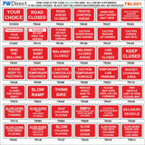 TR879 No Left Turn For HGV Straight Ahead