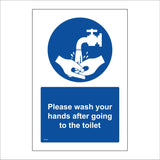 TS132 Please Wash Your Hands After Going To The Toilet