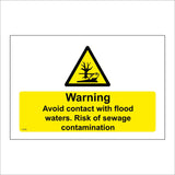 HA326 Warning Avoid Contact With Flood Waters Risk Sewage